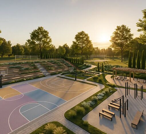 Участок на берегу реки в Монави