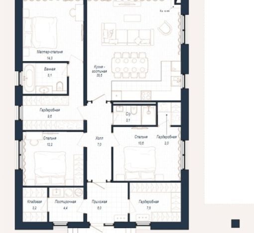 Дом шале в КП Зиккурат