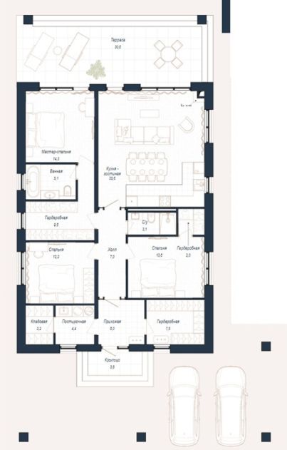 Дом шале в КП Зиккурат