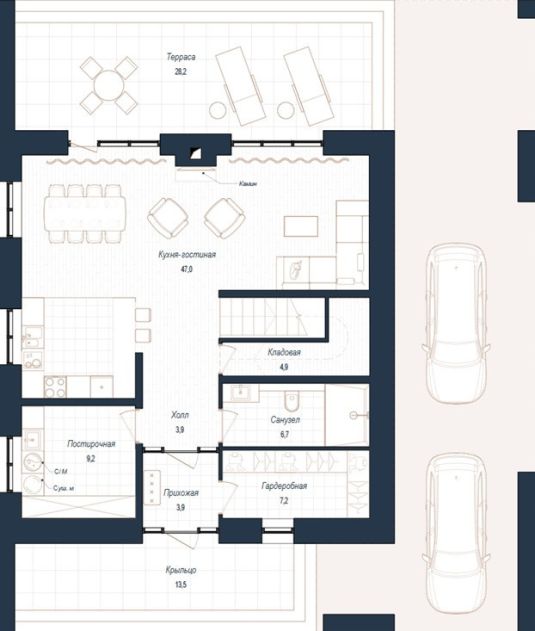 Дом хай-тек в КП Зиккурат