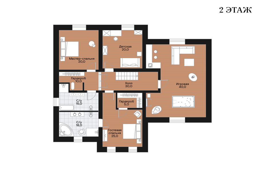 Дом под ключ в КП Княжье Озеро